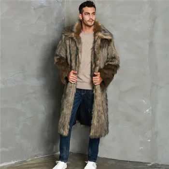 Lanshifei Fashion Men Faux Fur Long Section of the Coat Men Autumn Winter Warm Imitation Fur Fur Wool Jacket USA Long Fur Coat 
Lanshifei Fashion Men Faux Fur Long Section of the Coat Men Autumn Winter Warm Imitation Fur Fur Wool Jacket USA Long Fur Coat