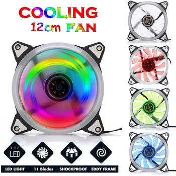 120mm Cooling Fan PC Computer Fan Quad 4 LED Light PC Computer Case Cooling Fan Mod Quiet Molex Connector Easy Installed Fan 12V
120mm Cooling Fan PC Computer Fan Quad 4 LED Light PC Computer Case Cooling Fan Mod Quiet Molex Connector Easy Installed Fan 12V