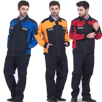 Mens Polyester Cotton Reflective Workwear Jacket and Trousers Work Set Clothing with Reflective Stripe Embroidery Logo Printing
Mens Polyester Cotton Reflective Workwear Jacket and Trousers Work Set Clothing with Reflective Stripe Embroidery Logo Printing