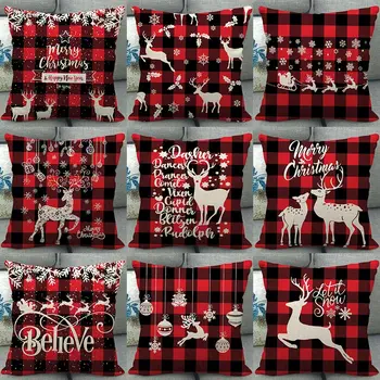 1Pcs Christmas Deer Black Red Plaid Pattern Cotton Linen Throw Cushion Cover Car Home Sofa Bed Decorative Soft Pillowcase 40673
1Pcs Christmas Deer Black Red Plaid Pattern Cotton Linen Throw Cushion Cover Car Home Sofa Bed Decorative Soft Pillowcase 40673