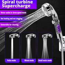 High Pressure 3-Function SPA shower head Shower Head with switch on/off button Filter Bath Head Water Saving Shower Bathroom
High Pressure 3-Function SPA shower head Shower Head with switch on/off button Filter Bath Head Water Saving Shower Bathroom
