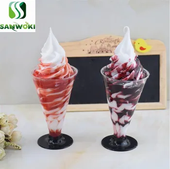 Simulation Sundae model chocolate sundae sample ice cream cup props torch shape ice cream window diaplay Fake Food Model
Simulation Sundae model chocolate sundae sample ice cream cup props torch shape ice cream window diaplay Fake Food Model