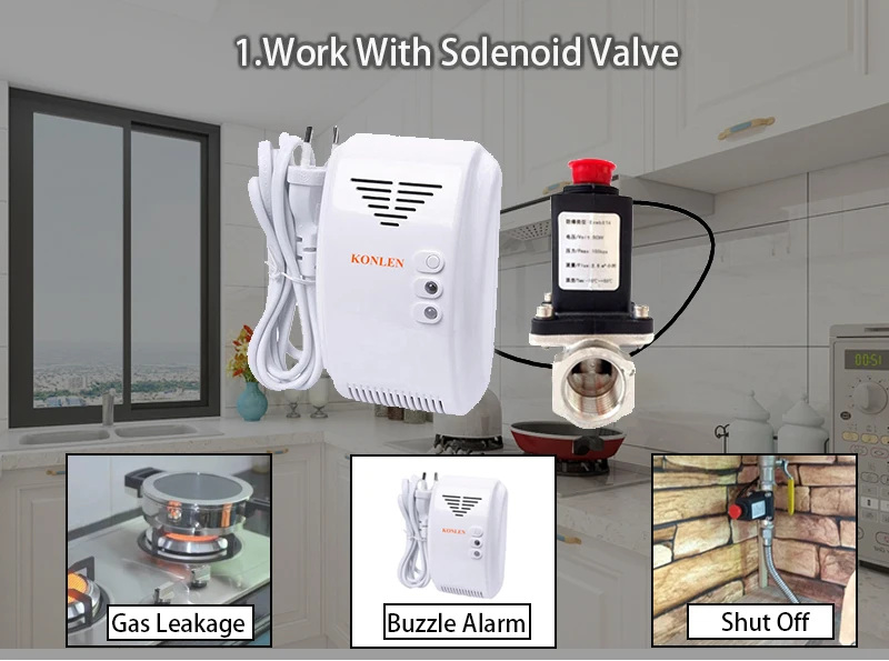 Generic Natural Gas Leakage Sensor LPG Methane CH4 Leak Alarm Detector