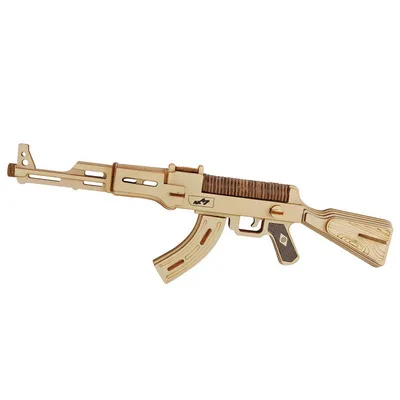 DIY AK47 Submachine Gun Model 3d Three-dimensional Wooden Puzzle toy gun for Children Diy Handmade Laser Cutting
DIY AK47 Submachine Gun Model 3d Three-dimensional Wooden Puzzle toy gun for Children Diy Handmade Laser Cutting