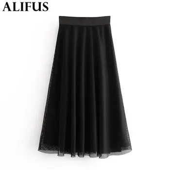 Fashion Za Women Skirts Solid Mesh Midi 2020 Spring Autumn Skirt Elastic High Waist Pleated Long A-Line Female Ladies
Fashion Za Women Skirts Solid Mesh Midi 2020 Spring Autumn Skirt Elastic High Waist Pleated Long A-Line Female Ladies