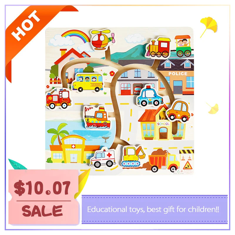 Montessori Wooden Sliding Puzzle Maze Educational Toys Cars Maze Early Learning Intelligence Kids Toys educational
Montessori Wooden Sliding Puzzle Maze Educational Toys Cars Maze Early Learning Intelligence Kids Toys educational