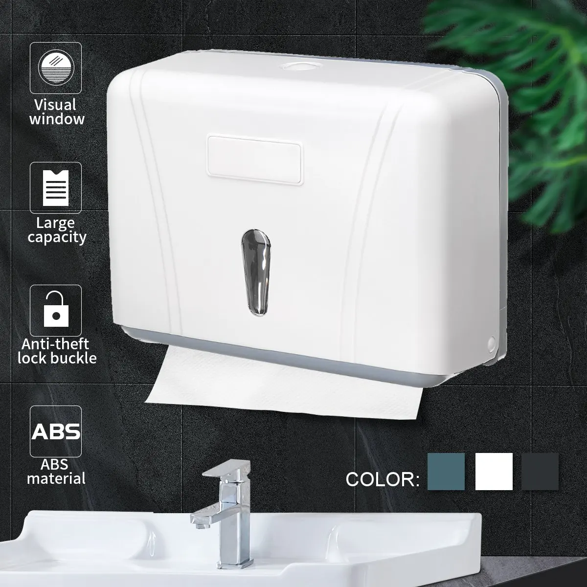 Bathroom Wall Mounted Toilet Paper Holder Organizer Hand Paper Towel Dispenser Waterproof Tissue Box Holder Storage Box Case 
Bathroom Wall Mounted Toilet Paper Holder Organizer Hand Paper Towel Dispenser Waterproof Tissue Box Holder Storage Box Case