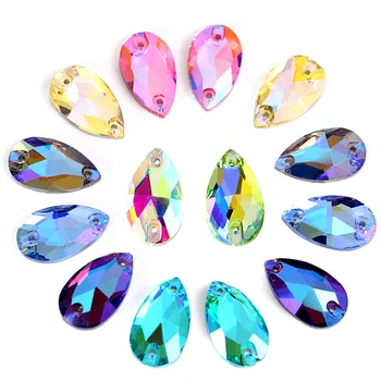 Colorful Teardrop Crystal Glass Sew On Rhinestones Flatback Red AB Sew on Stones Droplet Sewing Rhinestones For Garment Y1250
Colorful Teardrop Crystal Glass Sew On Rhinestones Flatback Red AB Sew on Stones Droplet Sewing Rhinestones For Garment Y1250