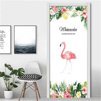 Flamingo Door Sticker Self-adhesive Mural Home Decor peacock Decals Giraffe Wallpaper For Kids Room DIY Wall Art poster de porte
Flamingo Door Sticker Self-adhesive Mural Home Decor peacock Decals Giraffe Wallpaper For Kids Room DIY Wall Art poster de porte