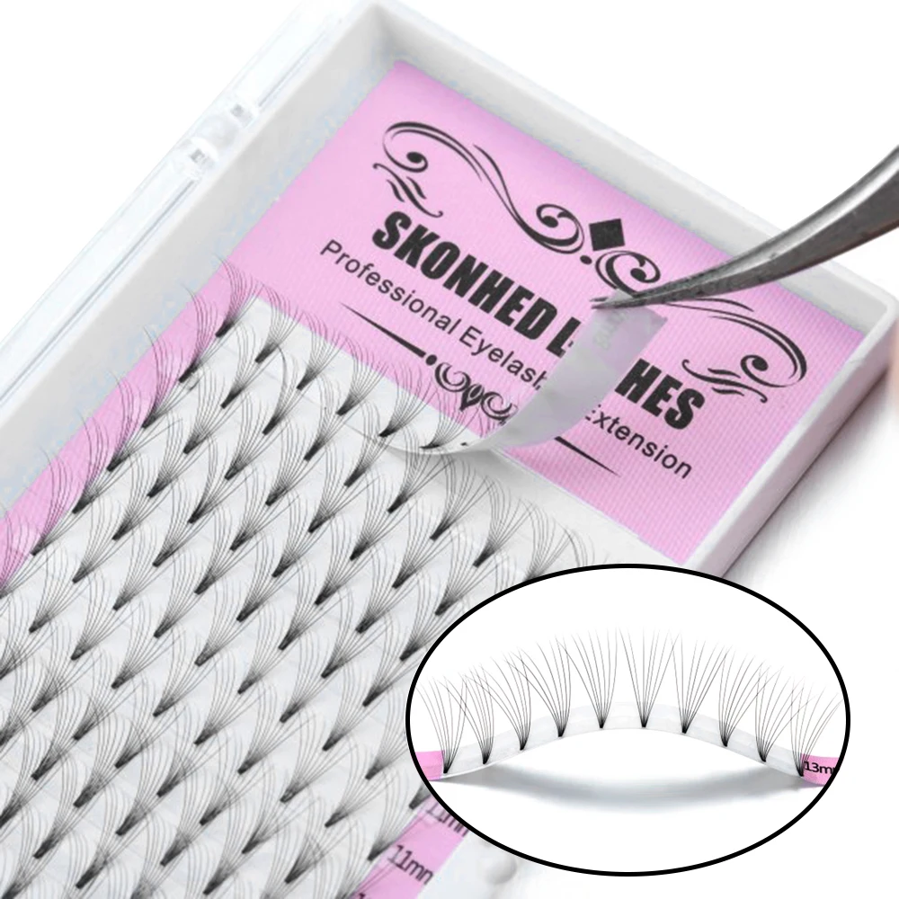 3-10D C/D Curl 0.07 Thickness Russian Premade Volume Fans False Eyelashes Extension Heat Bonded Faux Mink Hair SKONHED-003
3-10D C/D Curl 0.07 Thickness Russian Premade Volume Fans False Eyelashes Extension Heat Bonded Faux Mink Hair SKONHED-003