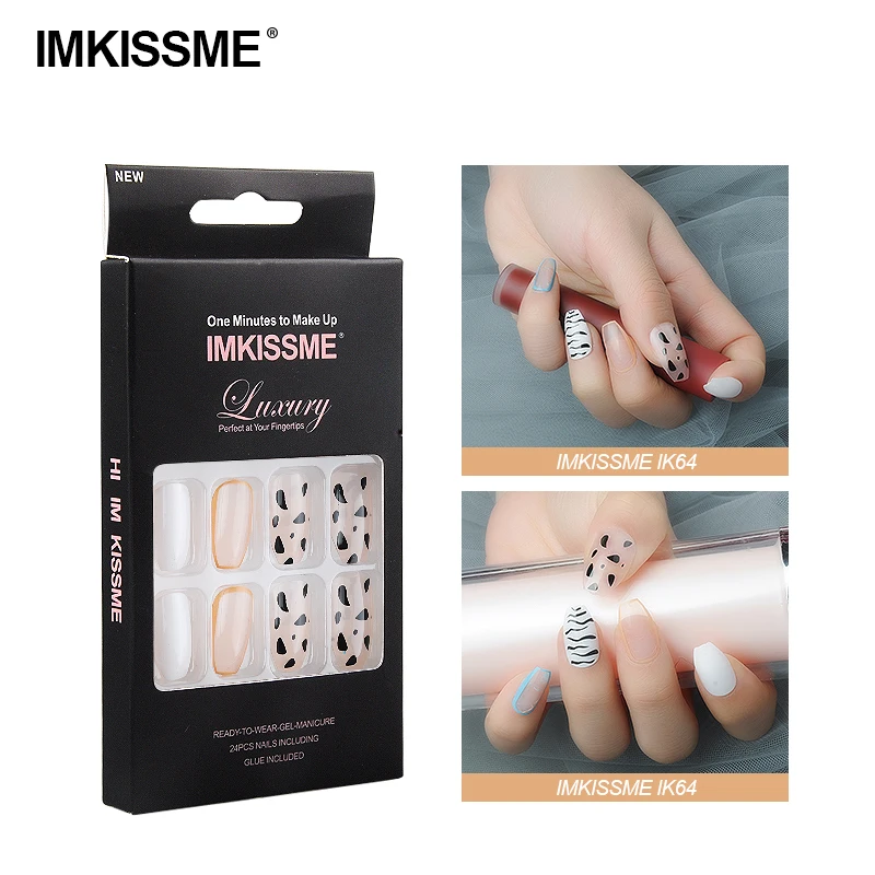 IMKISSME White Cow Fake Nails Art Tip Press on Nails with Glue Designs Full Artificial Cover IK64
IMKISSME White Cow Fake Nails Art Tip Press on Nails with Glue Designs Full Artificial Cover IK64