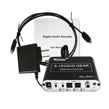 Digital Audio Decoder 5.1 Audio Gear DTS/AC3/6CH Digital Audio Converter LPCM To 5.1 Analog Output 2.1 DVD PC for PS2 PS3
Digital Audio Decoder 5.1 Audio Gear DTS/AC3/6CH Digital Audio Converter LPCM To 5.1 Analog Output 2.1 DVD PC for PS2 PS3