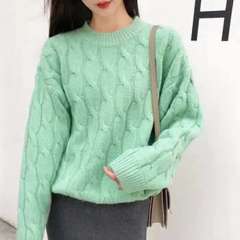 Women Sweet Loose Knitted Sweater Candy Color O Neck Bottoming Sweaters Long Sleeve Girl's Sweater Autumn Winter Top
Women Sweet Loose Knitted Sweater Candy Color O Neck Bottoming Sweaters Long Sleeve Girl's Sweater Autumn Winter Top