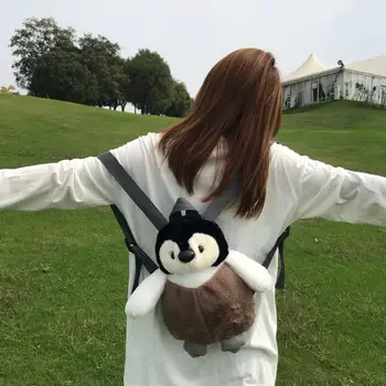 plush toy stuffed doll cartoon animal Antarctic penguin package backpack schoolbag shoulder satchel bag girl birthday gift 1pc 
plush toy stuffed doll cartoon animal Antarctic penguin package backpack schoolbag shoulder satchel bag girl birthday gift 1pc