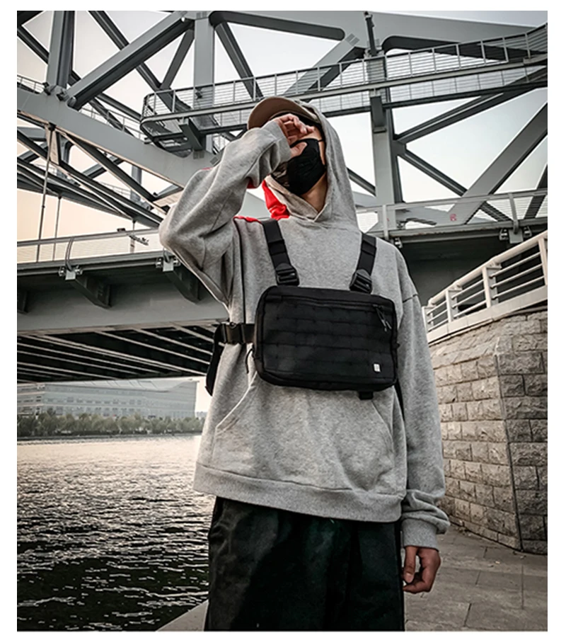 New Streetwear Chest Bag For Men Hip-Hop Vest Chest Rig Bags Fashion Tactical Strap Bag Male Square Vest Pack Kanye H8a43809c27924fe88b06bc9c2034e56aM - New Streetwear Chest Bag For Men Hip-Hop Vest Chest Rig Bags Fashion Tactical Strap Bag Male Square Vest Pack Kanye