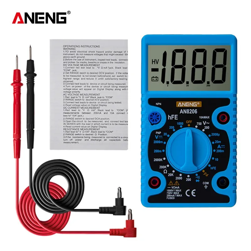 large screen digital multimeters NCV Multimeter counts Auto Ranging AC/DC voltage meter
large screen digital multimeters NCV Multimeter counts Auto Ranging AC/DC voltage meter