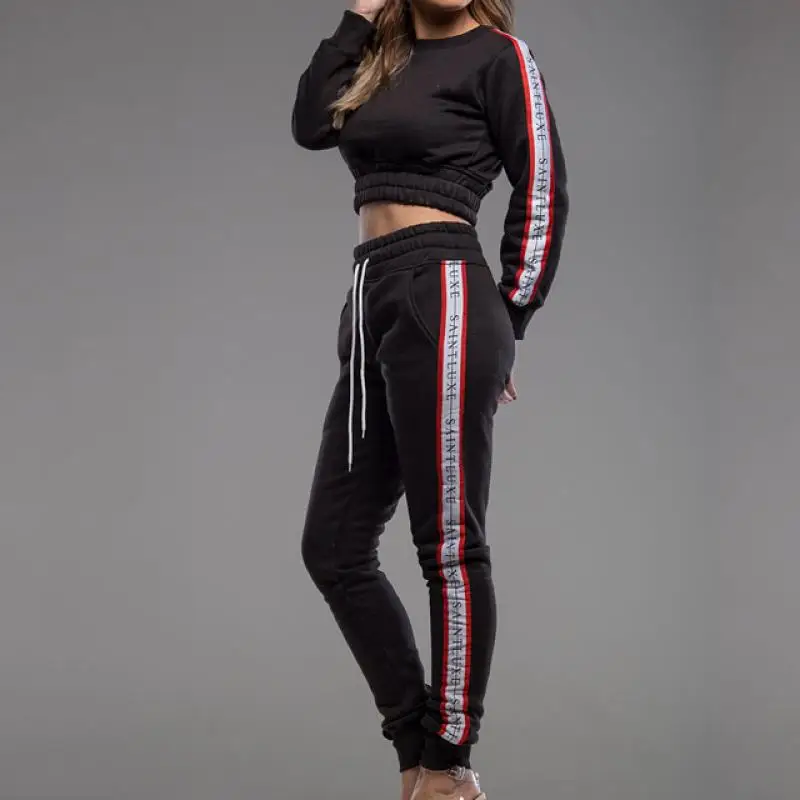Cotton Crop Top Women Casual Set 2019 Fashion Womens Short Tops And Long Trousers Two Piece Sports Sets Winter Women Casual Sets 
Cotton Crop Top Women Casual Set 2019 Fashion Womens Short Tops And Long Trousers Two Piece Sports Sets Winter Women Casual Sets