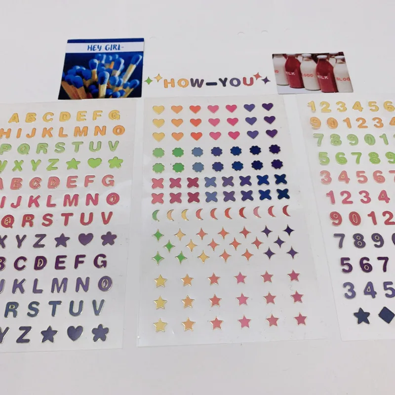 ​Ins Color Alphanumeric Gold Border Label Sticker Translucent PVC Post It Stationery Mobile Phone Notebook Decorative Sticker
​Ins Color Alphanumeric Gold Border Label Sticker Translucent PVC Post It Stationery Mobile Phone Notebook Decorative Sticker