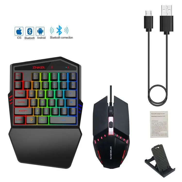 K99 Bluetooth Wireless Version 4.2 Keyboard Comes with Throne Mouse Suit Support Every Mobile Phone Game Use
K99 Bluetooth Wireless Version 4.2 Keyboard Comes with Throne Mouse Suit Support Every Mobile Phone Game Use