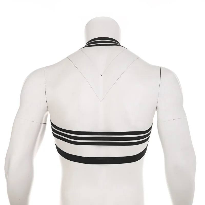 CLEVER-MENMODE Nylon Body Chest Harness Men Sexy Elastic Shoulder Strap Halter Stage Costume Hollow Clubwear Hombre Bondage Clothes 20 CLEVER-MENMODE Nylon Body Chest Harness Men Sexy Elastic Shoulder Strap Halter Stage Costume Hollow Clubwear Hombre Bondage Clothes -Zentai shop online H8a45976da5364127ba96d781b5bb7faab.jpg