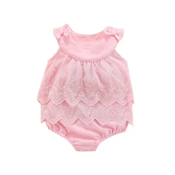 Pink White Baby Girl Romper Jumpsuit 2020 Summer New Pure Cotton Baby Clothing Baby Girl Bodysuits 
Pink White Baby Girl Romper Jumpsuit 2020 Summer New Pure Cotton Baby Clothing Baby Girl Bodysuits