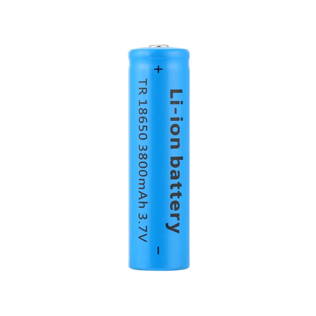 

18650 Li-ion 3800mAh Large Capacity 3.7V Rechargeable Battery for LED Torch Flashlights Blue New Torch Batteries