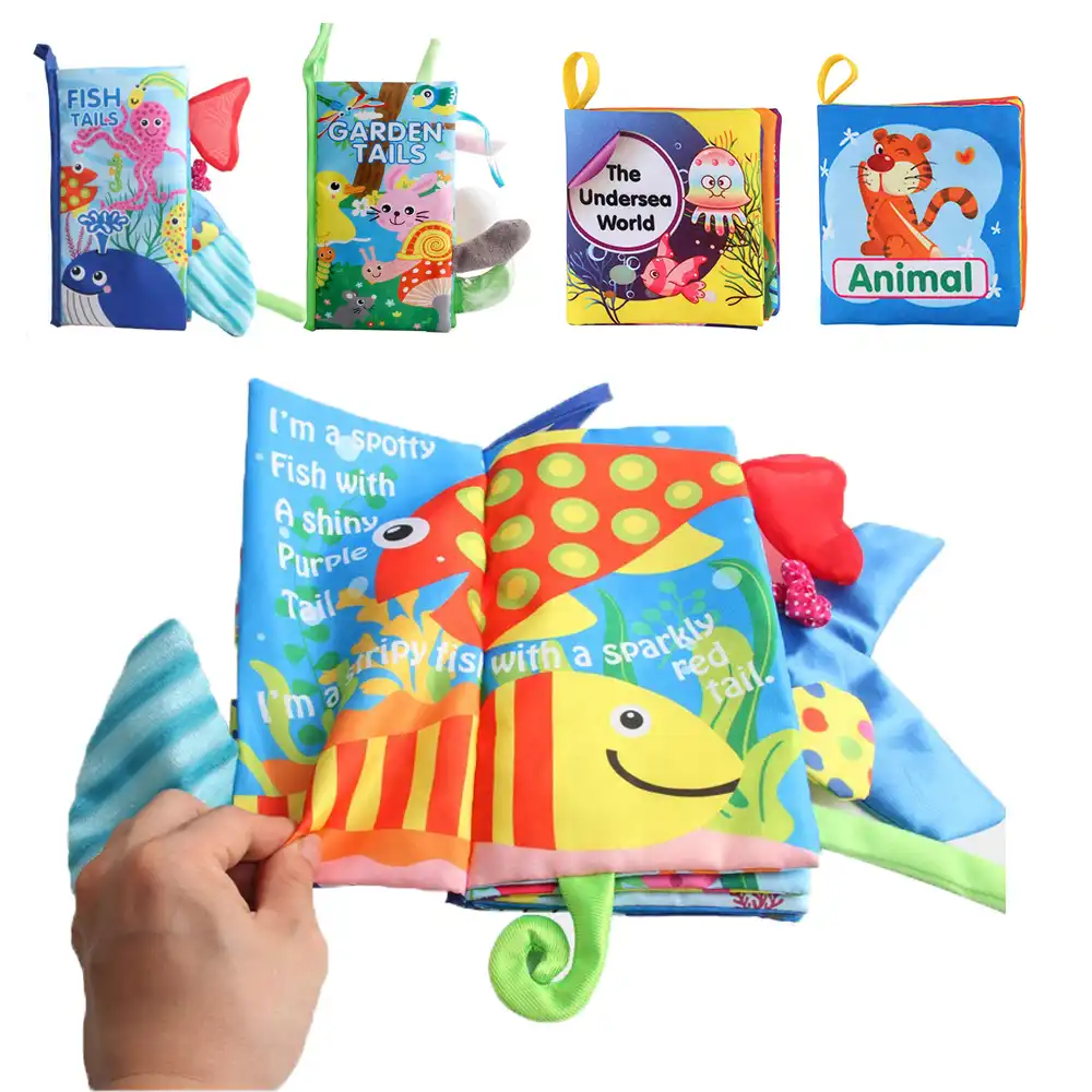 new-born babies cloth books early educational portable colorful