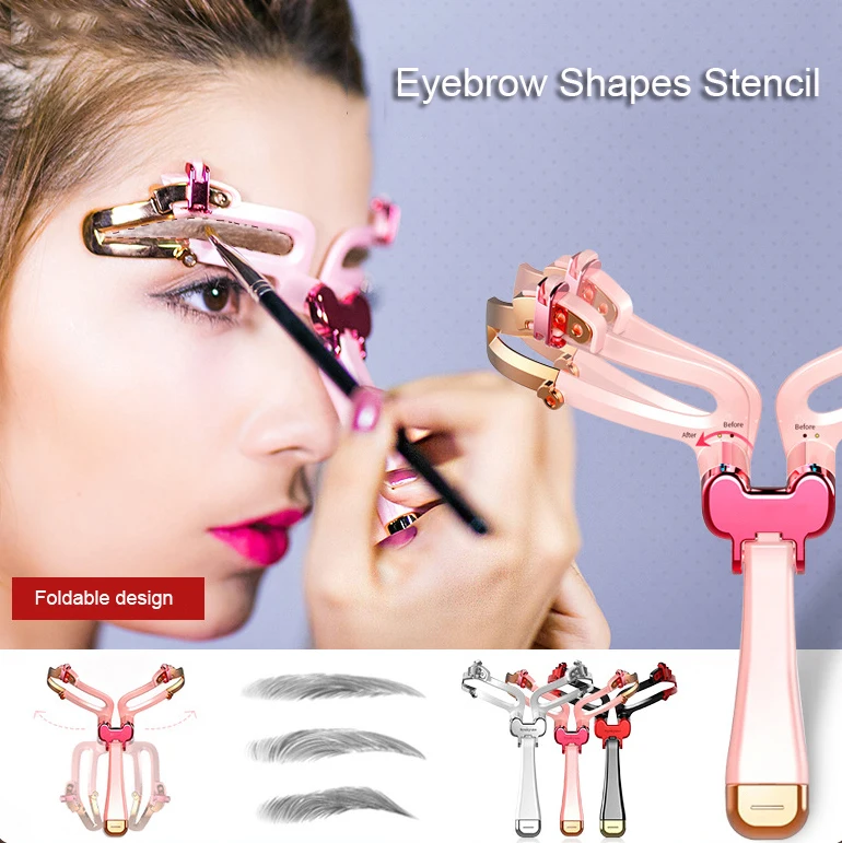 New! Adjustable Eyebrow Shapes Stencil Makeup Hypoallergenic Material Time Saving Model Template Tool
New! Adjustable Eyebrow Shapes Stencil Makeup Hypoallergenic Material Time Saving Model Template Tool