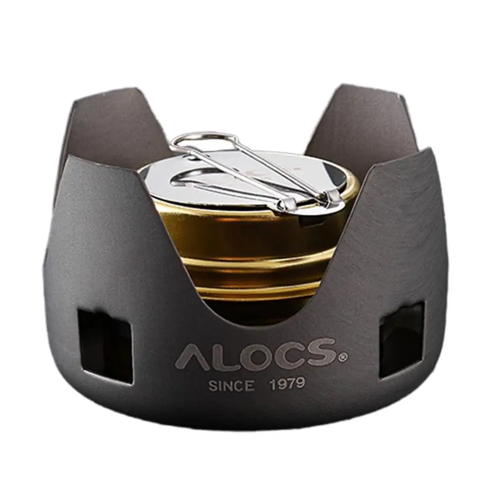 

ALOCS Liquid Solid Alcohol Stove Outdoor Camping Picnic Self-driving Tour Windproof Portable Light Stove