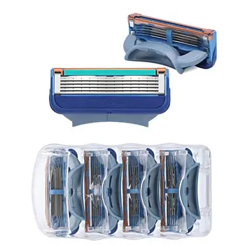 Manual Men's Shaver Razor Blade Refills 5layers Razor Blade Trimmer Safety Blade Shaver Straight Hair Removal Epilator Face Care
Manual Men's Shaver Razor Blade Refills 5layers Razor Blade Trimmer Safety Blade Shaver Straight Hair Removal Epilator Face Care