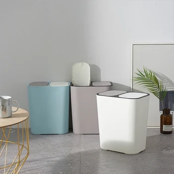 Kitchen Trash Can Recycle Bin Double Cover Garbage Can Household Dry And Wet Separation Waste Bin Bathroom Kitchen Rubbish Bin
Kitchen Trash Can Recycle Bin Double Cover Garbage Can Household Dry And Wet Separation Waste Bin Bathroom Kitchen Rubbish Bin