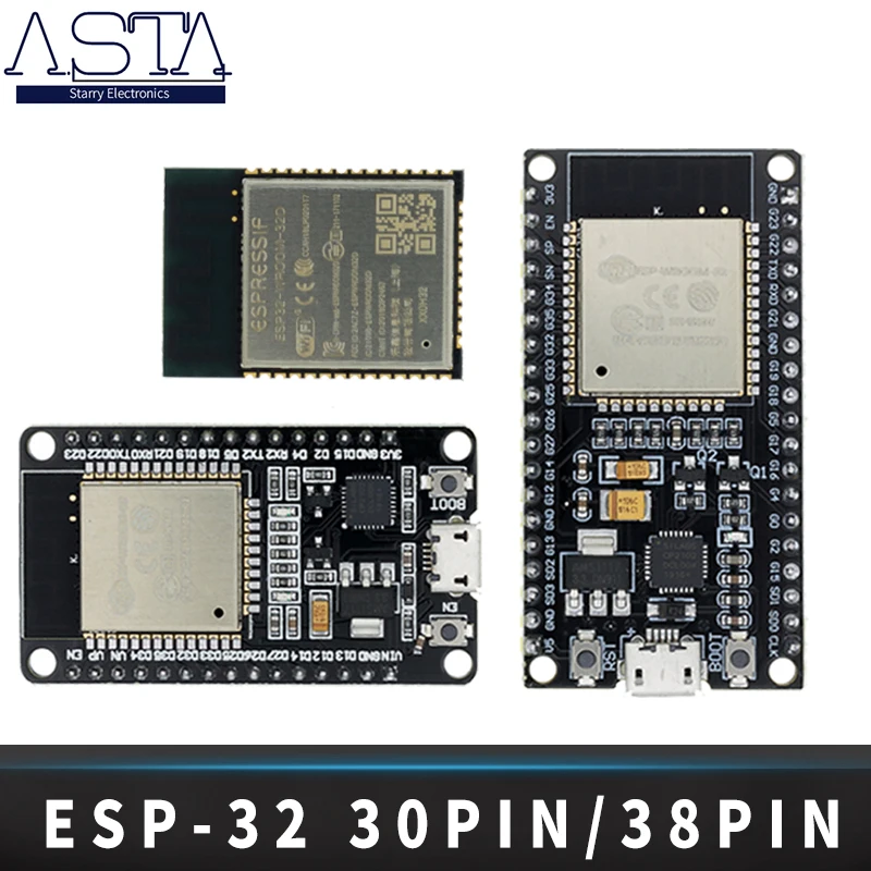 10pcs ESP32 Development Board WiFi+Bluetooth Ultra-Low Power Consumption Dual Core ESP-32 ESP-32S ESP 32 Similar ESP8266
10pcs ESP32 Development Board WiFi+Bluetooth Ultra-Low Power Consumption Dual Core ESP-32 ESP-32S ESP 32 Similar ESP8266