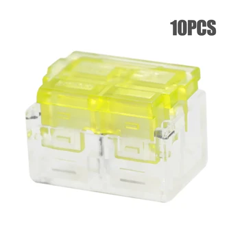 New 10pcs T-type 220V Main Branch Wire Connector Box Set Free Break Line Quick Terminal Block Splitter Cable Connectors Kit
New 10pcs T-type 220V Main Branch Wire Connector Box Set Free Break Line Quick Terminal Block Splitter Cable Connectors Kit