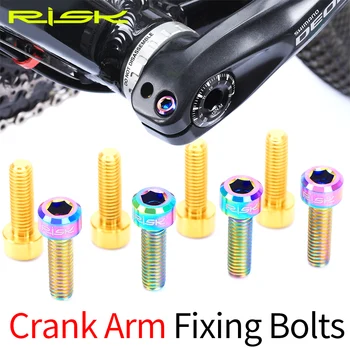 RISK 2pcs M6*18mm MTB Bicycle Titanium Alloy Crank Bolt Disc Brake Caliper Fixing Screws for Road Mountain Bike Crank Lock Screw
RISK 2pcs M6*18mm MTB Bicycle Titanium Alloy Crank Bolt Disc Brake Caliper Fixing Screws for Road Mountain Bike Crank Lock Screw