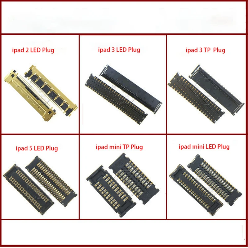 ЖК-экран штекер FPC разъем и сенсорный TP PFC штекер для материнской платы дисплей Ремонт для Apple ipad 2 3 5 mini
ЖК-экран штекер FPC разъем и сенсорный TP PFC штекер для материнской платы дисплей Ремонт для Apple ipad 2 3 5 mini