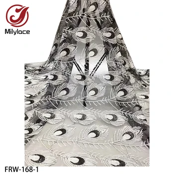Milylace beautiful sequins lace fabric 5 yards delicate Nigerian tulle lace fabric with sequins for party wedding FRW-168
Milylace beautiful sequins lace fabric 5 yards delicate Nigerian tulle lace fabric with sequins for party wedding FRW-168