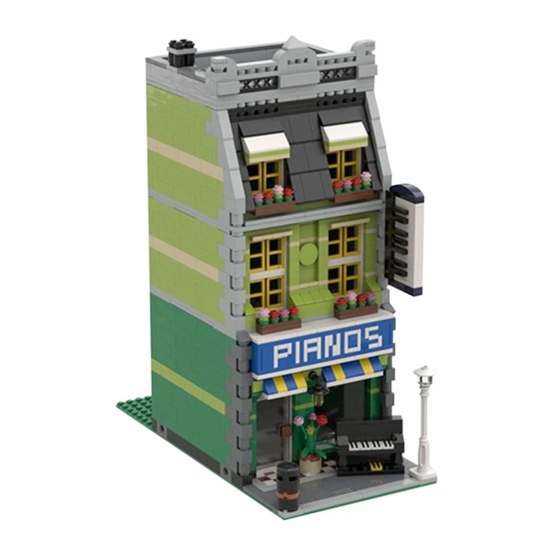 1151Pcs MOC City Views MOdern Piano Showroom Bricks Model DIY Small Particle Building Block Stem Toy Gift For 8+
1151Pcs MOC City Views MOdern Piano Showroom Bricks Model DIY Small Particle Building Block Stem Toy Gift For 8+