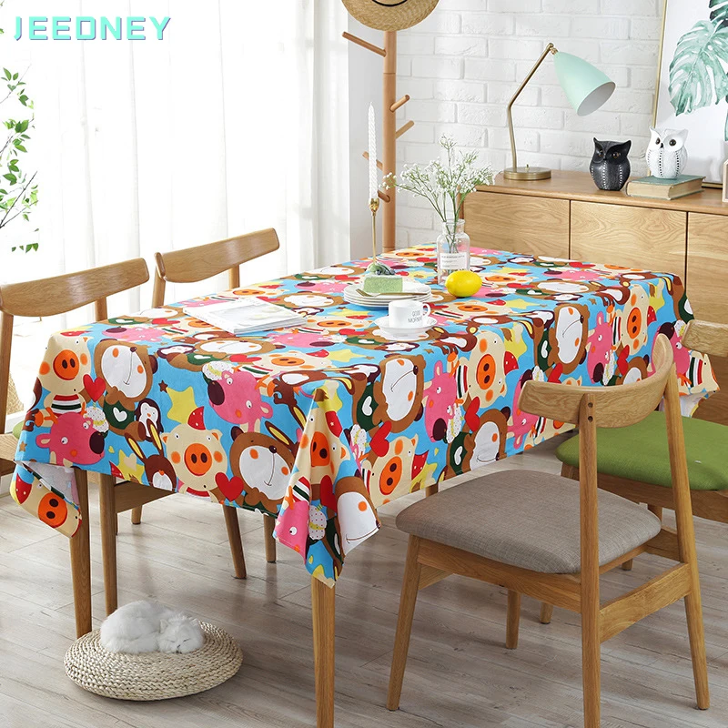 Linen Cartoon Tablecloth for Children Kids Table Cloth Fabric Dining Table Cover Home Decoracion Animal Printing Waterproof
Linen Cartoon Tablecloth for Children Kids Table Cloth Fabric Dining Table Cover Home Decoracion Animal Printing Waterproof