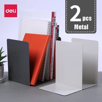 Deli 2PCS Metal Book Stand Creative Simple Bookends Desk Book Shelf Holder Bezel Iron Office Student Supplies Stationary
Deli 2PCS Metal Book Stand Creative Simple Bookends Desk Book Shelf Holder Bezel Iron Office Student Supplies Stationary