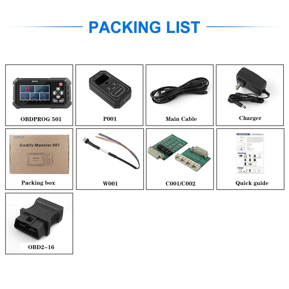 Считыватель кода и сканер OBDPROG 501 Auto IMMO Key Programmer Remote Key Master EEPROM Diagnostic Tool: купить с доставкой из США, цена 42 327 руб - (132968184478)