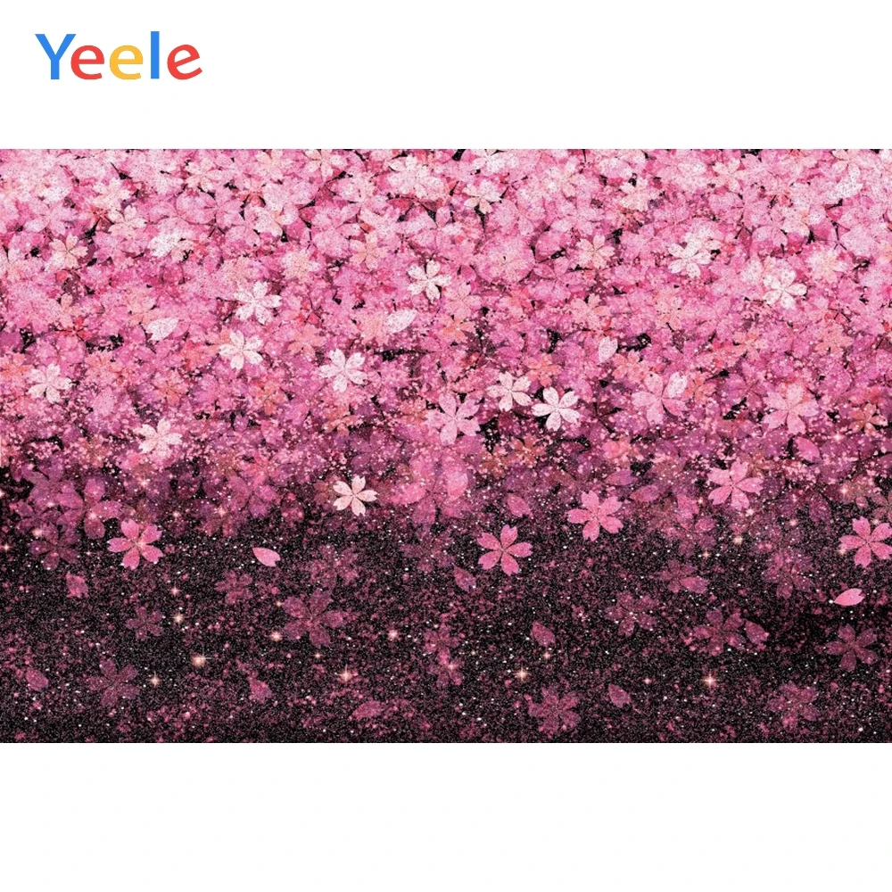 

Cherry Blossoms Pink Flower Petal Newborn Baby Birthday Photography Backdrop Photographic Background For Photo Studio Photophone