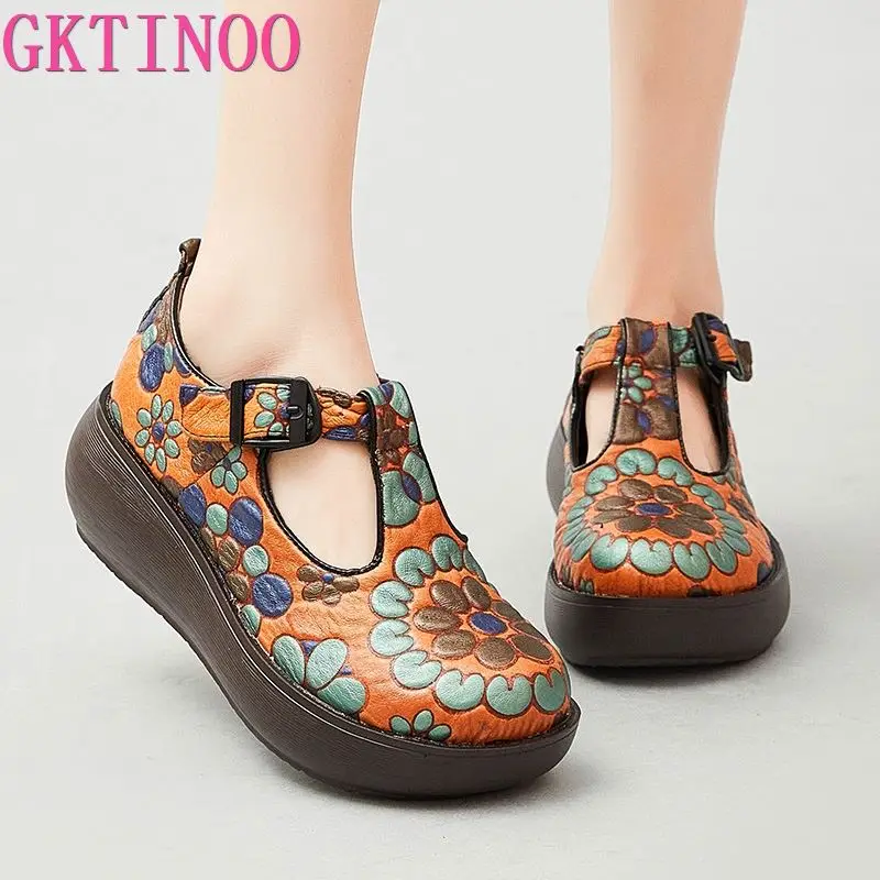 GKTINOO 2024 New Genuine Leather Pumps Women Shoes Print Spring Autumn Retro Buckle Strap High Heels Ladies Shoes
GKTINOO 2024 New Genuine Leather Pumps Women Shoes Print Spring Autumn Retro Buckle Strap High Heels Ladies Shoes