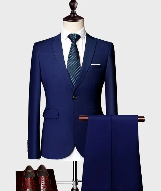 2019 Mens Slim Fit 3 Pieces Suits Blazer Jacket 10 Colors Two Buttons Wedding Suit Sky Blue Yellow terno masculino costume homme 
2019 Mens Slim Fit 3 Pieces Suits Blazer Jacket 10 Colors Two Buttons Wedding Suit Sky Blue Yellow terno masculino costume homme