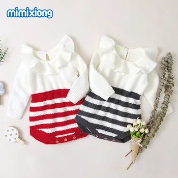 2020 Spring New Princess Toddler Baby Girls Knit Sweater Ruffles Romper Jumpsuit Outfits Striped Baby Girl Clothes
2020 Spring New Princess Toddler Baby Girls Knit Sweater Ruffles Romper Jumpsuit Outfits Striped Baby Girl Clothes