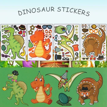MEIDDING 24pcs make a dinosaur stickers dinosaur party favors for kids birthday party decorations DIY sticker game for boy
MEIDDING 24pcs make a dinosaur stickers dinosaur party favors for kids birthday party decorations DIY sticker game for boy