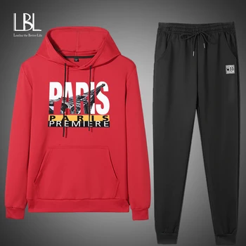 2PC Hoodies + Sweatpants Men 2020 Spring Autumn Fleece Hooded Sweatshirts Male Brand Streetwear Solid Warm Casual 2 Pieces Hoody 
2PC Hoodies + Sweatpants Men 2020 Spring Autumn Fleece Hooded Sweatshirts Male Brand Streetwear Solid Warm Casual 2 Pieces Hoody