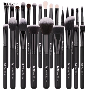 DUcare Makeup brushes set Natural hair brushes Foundation Powder Contour Eyes Blending brush set Makeup tools Support wholesale
DUcare Makeup brushes set Natural hair brushes Foundation Powder Contour Eyes Blending brush set Makeup tools Support wholesale