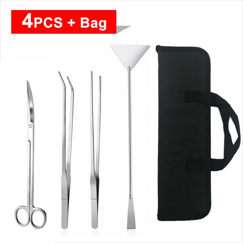 4PCS Aquarium Tweezers Sets Stainless Steel Aquascaping Tank Maintenance Tools Aquatic Plant Scissors Spatula Set Accessories
4PCS Aquarium Tweezers Sets Stainless Steel Aquascaping Tank Maintenance Tools Aquatic Plant Scissors Spatula Set Accessories