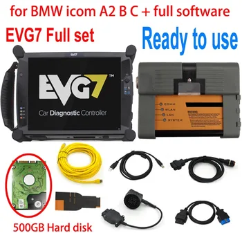 EVG7 Car Diagnostic tool Tablet ICOM A2 B C Interface with EVG7 4G tablet Full Set Car Scanner with Software 500GB HDD MB STAR
EVG7 Car Diagnostic tool Tablet ICOM A2 B C Interface with EVG7 4G tablet Full Set Car Scanner with Software 500GB HDD MB STAR