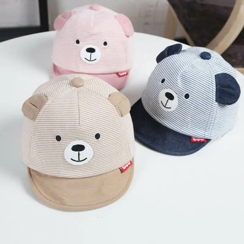 New 6-24 M Cute Baby Striped Hat Baseball Cap Girl Cat Ear Infant Visor Sun Hat Kids Snapback Baseball Cat Boy Cartoon Cat
New 6-24 M Cute Baby Striped Hat Baseball Cap Girl Cat Ear Infant Visor Sun Hat Kids Snapback Baseball Cat Boy Cartoon Cat
